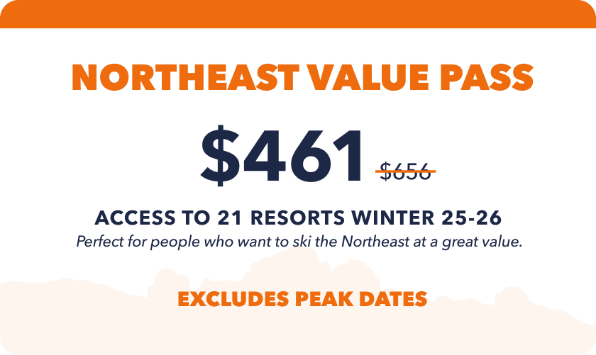 Northeast Value epic pass for college discount