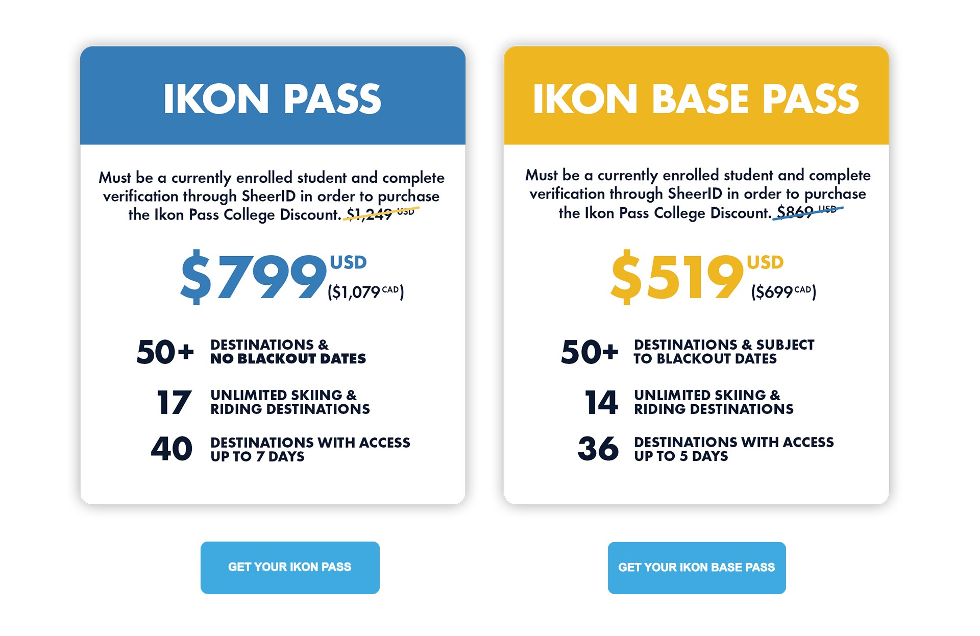 Ikon Pass Student Discount 2024/25 SkiSync