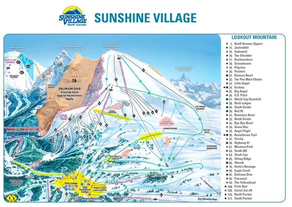 Banff-SunshineVillage-TrailMap