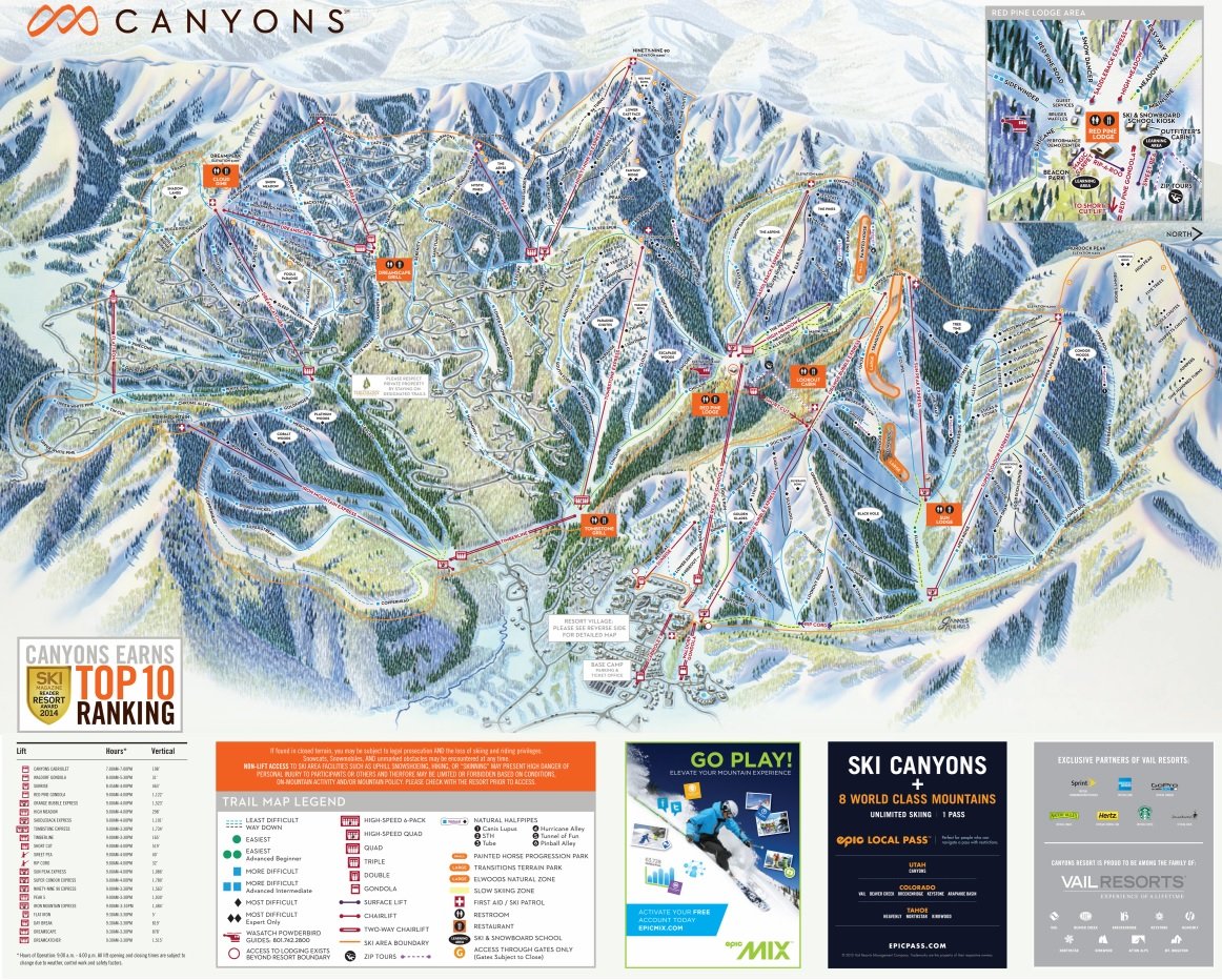 canyons-village-trail-map